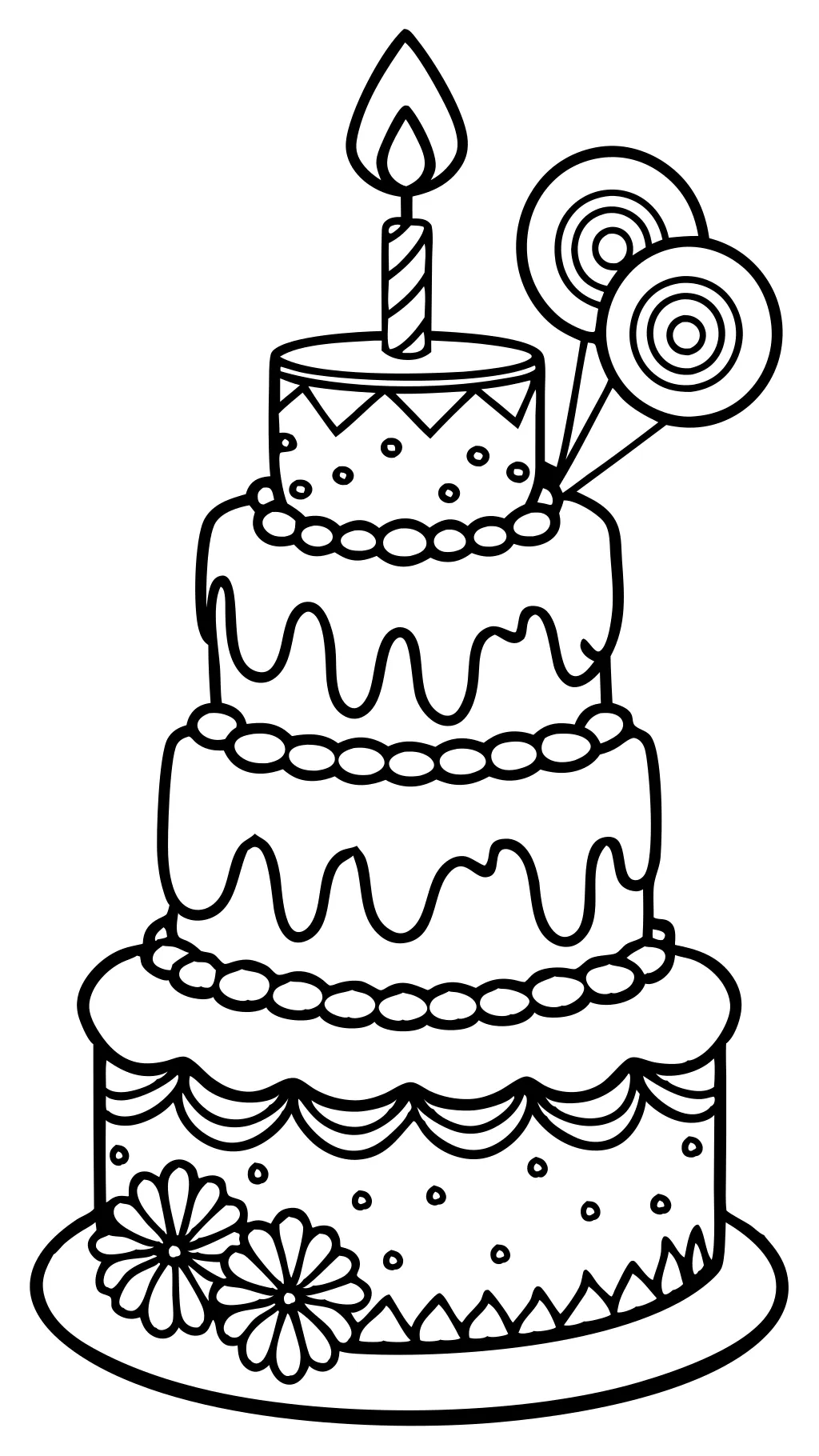 cake printable coloring pages